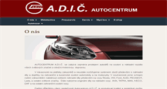 Desktop Screenshot of adic.cz
