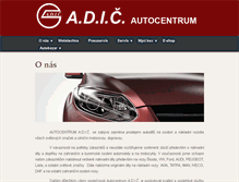 Tablet Screenshot of adic.cz